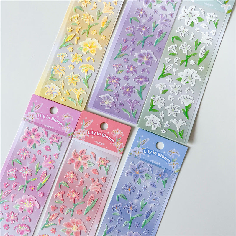 Lily Flower Toploader Deco Sticker